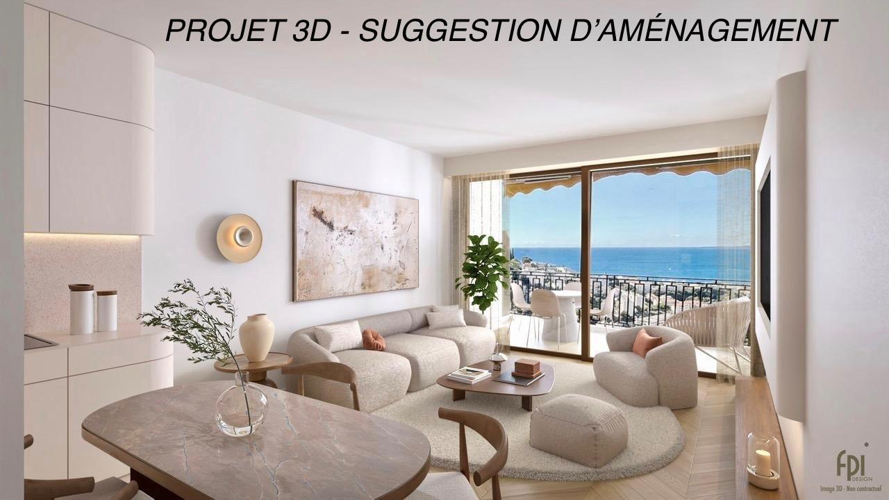Photo 5 — Appartement 2 pi&egrave;ces de 61<sup>m&sup2;</sup> &agrave; Nice